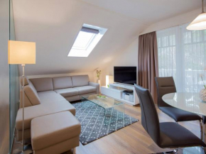 Dünenpark Binz - Komfortplus 1-Raum-Ferienwohnung mit Balkon im Dachgeschoss 095